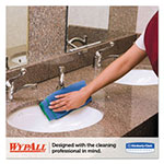 WypAll® Microfiber Cloths, Reusable, 15 3/4 x 15 3/4, Blue, 6/Pack view 2