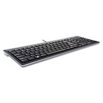 Kensington Slim Type Standard Keyboard, 104 Keys, Black/Silver view 1