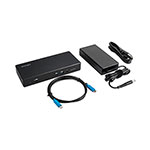 Kensington SD4850P USB-C 10 Gbps Dual Video Driverless Docking Station, Black view 3