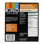Kind Nuts and Spices Bar, Maple Glazed Pecan and Sea Salt, 1.4 oz Bar, 12/Box view 4