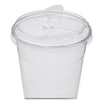 Karat® PET Lids, Strawless Sipper, Fits 12 oz to 24 oz Cold Cups, Clear, 1,000/Carton view 2