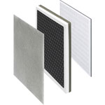 Lorell Replacement Premium HEPA Filter, HEPA/Activated Carbon, For Air Purifier, Remove Odor, Remove Dust, 11.8