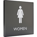 Lorell Restroom Sign, 1 Each, Women Print/Message, 8