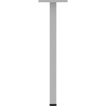 Lorell Relevance Series Offset Square Leg, Powder Coated Silver Square Leg Base, 28.50