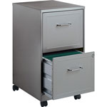 Lorell Steel Mobile File Cabinet, 2-DR, 14-1/4