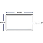 Lorell Mounting Frame for Whiteboard - Silver - 1 Each view 2