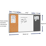 Lorell Mounting Frame for Whiteboard - Silver - 1 Each view 3