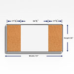 Lorell Mounting Frame for Whiteboard - Silver - 1 Each view 5