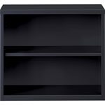 Lorell 2-Shelf Bookcase, Black view 1