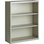 Lorell 3-Shelf Bookcase, Light Gray view 5
