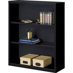 Lorell 3-Shelf Bookcase, Black view 3