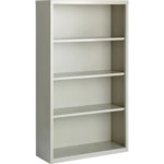 Lorell 4-Shelf Bookcase, Light Gray orginal image