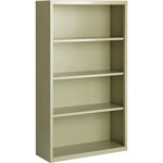 Lorell 4-Shelf Bookcase, Putty view 4