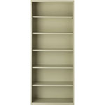 Lorell 6-Shelf Bookcase, Putty view 1