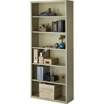 Lorell 6-Shelf Bookcase, Putty view 3