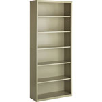 Lorell 6-Shelf Bookcase, Putty view 5