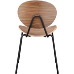 Lorell Bentwood Cafe Chairs, Plywood Seat, Plywood Back, Metal, Powder Coated Steel Frame, Walnut, 2 / Carton view 5