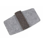 Lorell Wraparound Floor Savers - Rectangle - Gray - 16/Bag orginal image
