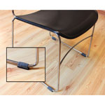 Lorell Wraparound Floor Savers - Rectangle - Gray - 16/Bag view 1