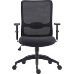 Lorell SOHO Collection Lifting Armrest Staff Chair, 26.4