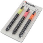 Lorell Dry/Wet Erase Fluorescent Marker, 3/PK, Assorted view 5