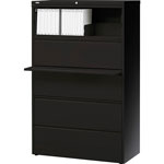 Lorell 5 Drawer Metal Lateral File Cabinet, 36