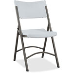 Lorell Folding Chair, 18-1/2"x21-7/8"x33-1/8", 4/Carton, Platinum orginal image