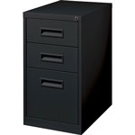 Lorell Box/Box/File Pedestal, 1 Divider, 15"x23"x28", Black view 2