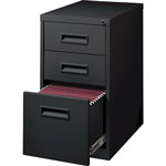 Lorell Box/Box/File Pedestal, 1 Divider, 15"x23"x28", Black view 3