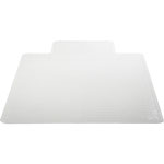 Lorell Low Pile Chairmat, Wide 45"x60", Lip 25"x12", Clear view 1