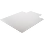 Lorell Low Pile Chairmat, Wide 45"x60", Lip 25"x12", Clear view 4