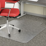 Lorell Low Pile Chairmat, Wide 45"x60", Lip 25"x12", Clear view 5