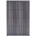 Lorell Weathered Charcoal 4-drawer Lateral File, 35.5