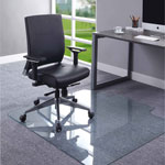 Lorell Glass Chairmat with Lip, Hardwood Floor, Carpet45