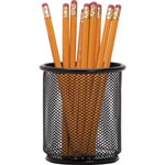 Lorell Mesh Pencil Cup Holder, Black view 4
