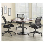 Lorell Executive Mid-back Work Chair, Black view 5