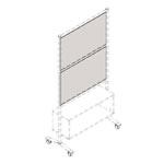 Lorell Adaptable Panel Dividers, Acrylic, Clear view 2