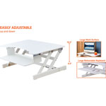 Lorell Desk Riser, Adjustable, 32