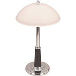 Lorell Desk Lamp, Glass Shade, 10-Watt CFL, 7-3/4