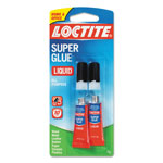 Loctite Super Glue Liquid Tubes, 0.07 oz, Dries Clear, 2/Pack view 1