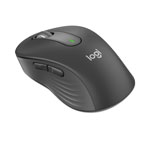 Logitech Signature M650 Wireless Mouse, 2.4 GHz Frequency, 33 ft Wireless Range, Large, Right Hand Use, Graphite view 2