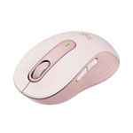 Logitech Signature M650 Wireless Mouse, 2.4 GHz Frequency, 33 ft Wireless Range, Medium, Right Hand Use, Rose view 1
