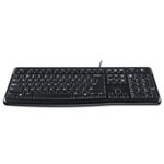 Logitech K120 Ergonomic Desktop Wired Keyboard, USB, Black view 1