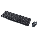 Logitech MK120 Wired Keyboard + Mouse Combo, USB 2.0, Black view 2