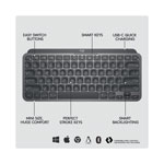 Logitech MX Keys Mini Wireless Keyboard, Graphite view 1