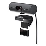 Logitech Brio 505 Webcam, 1920 pixels x 1080 pixels, Graphite view 2