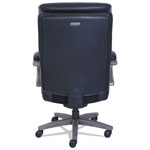 La-Z-Boy Woodbury Big and Tall Executive Chair, Supports up to 400 lbs., Black Seat/Black Back, Weathered Gray Base view 3