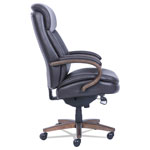 La-Z-Boy Woodbury Big and Tall Executive Chair, Supports up to 400 lbs., Brown Seat/Brown Back, Weathered Sand Base view 2