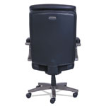 La-Z-Boy Woodbury High-Back Executive Chair, Supports up to 300 lbs., Black Seat/Black Back, Weathered Gray Base view 3