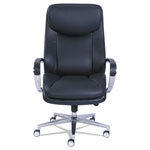 La-Z-Boy Commercial 2000 Big and Tall Executive Chair, Supports up to 400 lbs., Black Seat/Black Back, Silver Base view 1